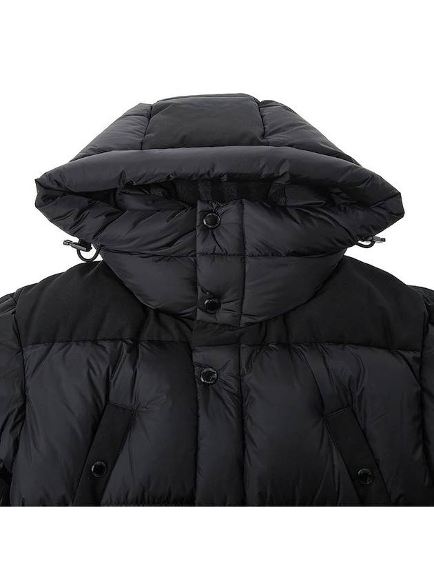 Logo Applique Nylon Puffer Coat Black - BURBERRY - BALAAN 4