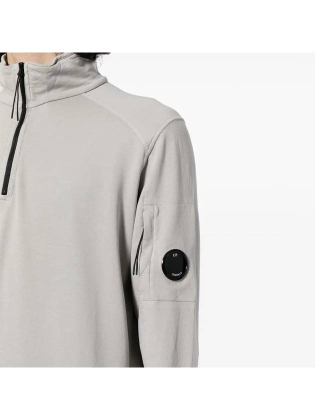 Light Fleece Half Zip-Up Sweatshirt Grey - CP COMPANY - BALAAN 6