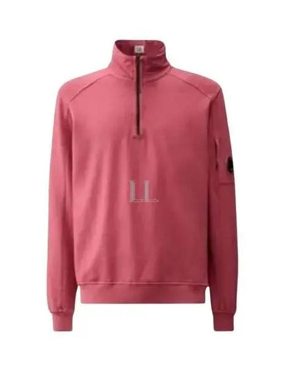 Light Fleece Half Zip-Up Sweatshirt Pink - CP COMPANY - BALAAN 2