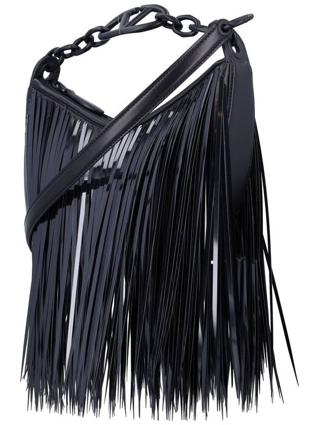 Valentino Garavani Vlogo Moon Mini Hobo Bag With Sequin Fringes - VALENTINO - BALAAN 3