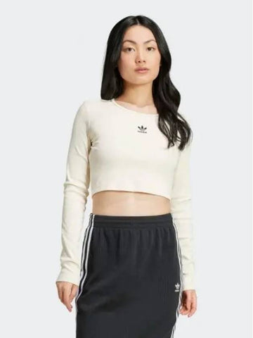 Essential Lip Crop Long Sleeve Tee WONWHI - ADIDAS - BALAAN 1