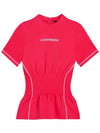 Kim short sleeve t-shirt pink - J.LINDEBERG - BALAAN 3