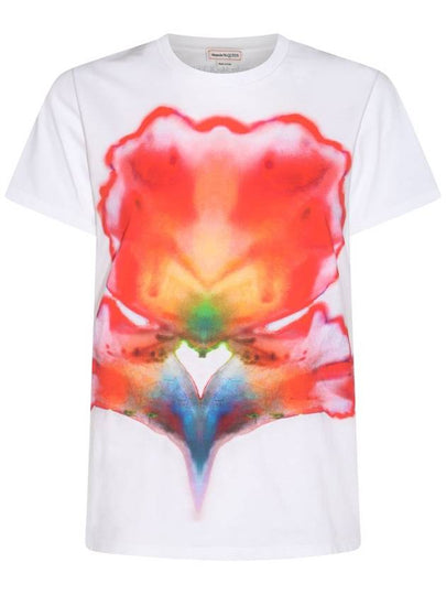 White Multicolor Cotton T-Shirt 758065QZAJ00900 B0560955503 - ALEXANDER MCQUEEN - BALAAN 2