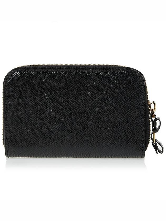 Vara Bow Zipper Card Wallet Black - SALVATORE FERRAGAMO - BALAAN 4