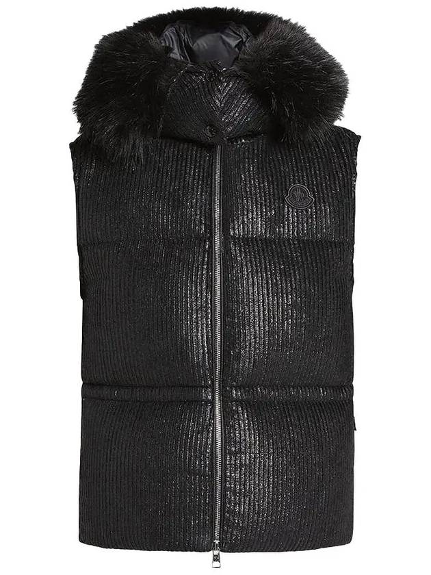 Padded Vest Mergule Metallic Corduroy 1A00090 59726 999 - MONCLER - BALAAN 3