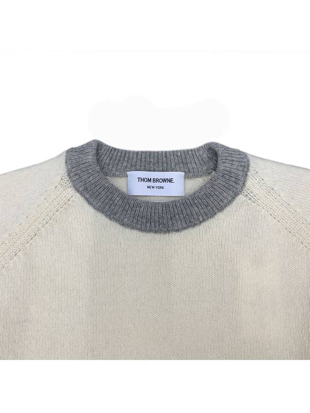 Wool 4 Bar Pullover Knit Top Beige - THOM BROWNE - BALAAN 4