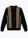 Men's Heden Striped Knit PK Shirt Black - J.LINDEBERG - BALAAN 2