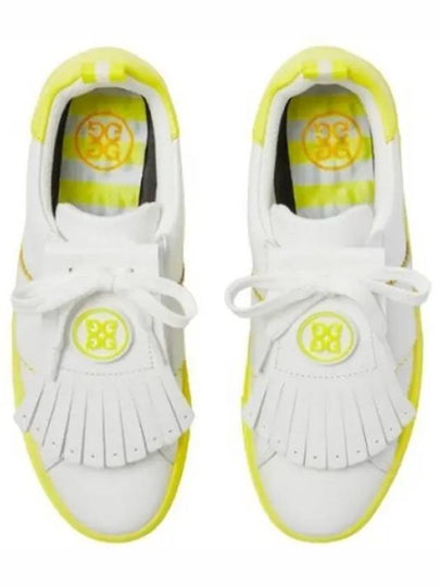 Contrast Accent Kiltie Durf Golf Spikeless Yellow White - G/FORE - BALAAN 2