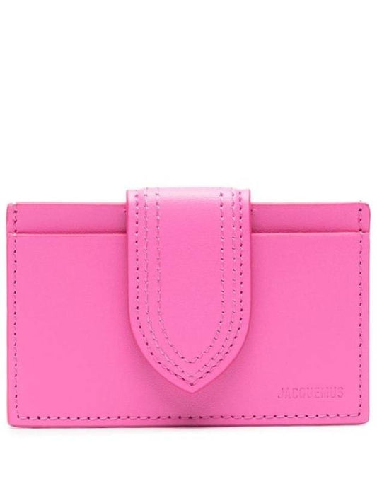 Le Porte Carte Bambino Leather Card Wallet Pink - JACQUEMUS - BALAAN 1