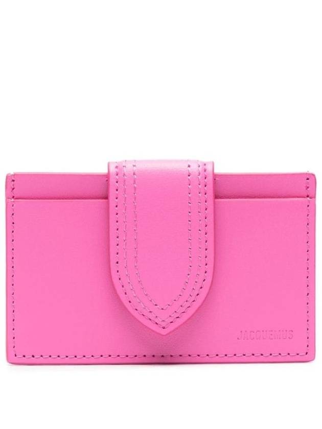 Le Porte Carte Bambino Leather Card Wallet Pink - JACQUEMUS - BALAAN 1