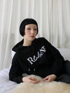 Lettering Logo HOOD BLACK - RUBATI - BALAAN 4