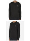 Logo Patch Cotton Long Sleeve T-Shirt Black - STONE ISLAND - BALAAN 5