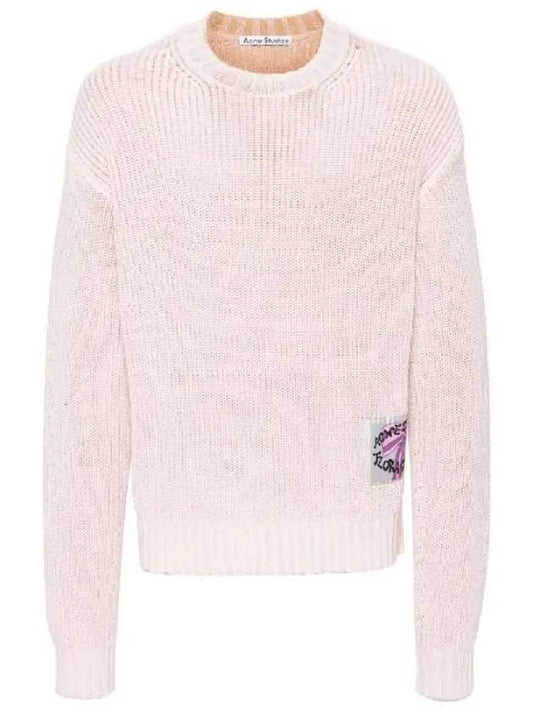 Smashing Bow Logo Label Knit Top Pink - ACNE STUDIOS - BALAAN 2