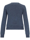 Red Heart Wappen V-Neck Wool Knit Top Navy - COMME DES GARCONS - BALAAN 3