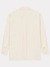 Men's Boke Flower Crest Oversized Long Sleeve Shirt Ivory - KENZO - BALAAN 4