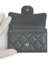 Classic card wallet snap gold gray caviar full set - CHANEL - BALAAN 5