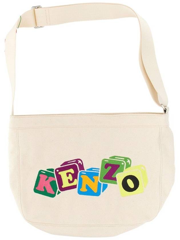 Boke Boy Large Shoulder Bag White - KENZO - BALAAN 3