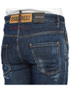 Distressed Tapered Jeans Blue - DSQUARED2 - BALAAN 9