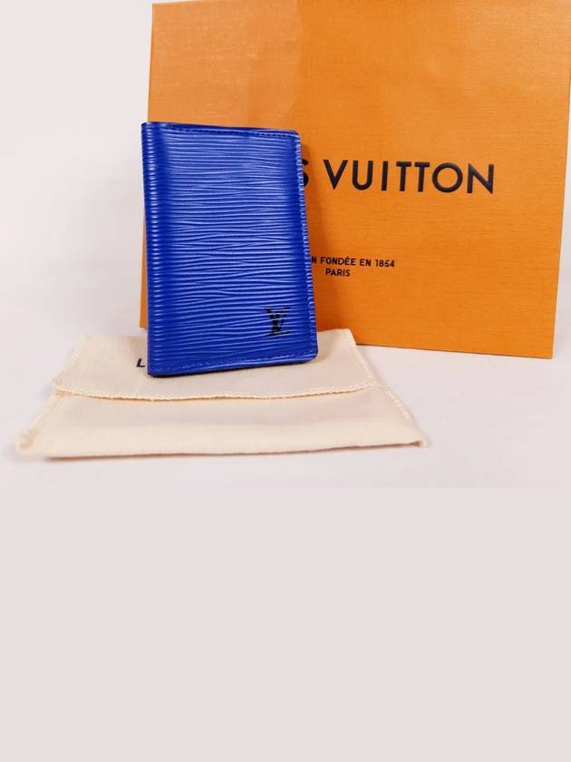 Organizer Leather Card Wallet Blue - LOUIS VUITTON - BALAAN 2