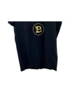 Men's Gold Lettering Logo Short Sleeve T-Shirt Black - BALMAIN - BALAAN 4