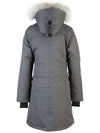 Merideth Hoodie Fur Parka Steel Grey - NOBIS - BALAAN 3