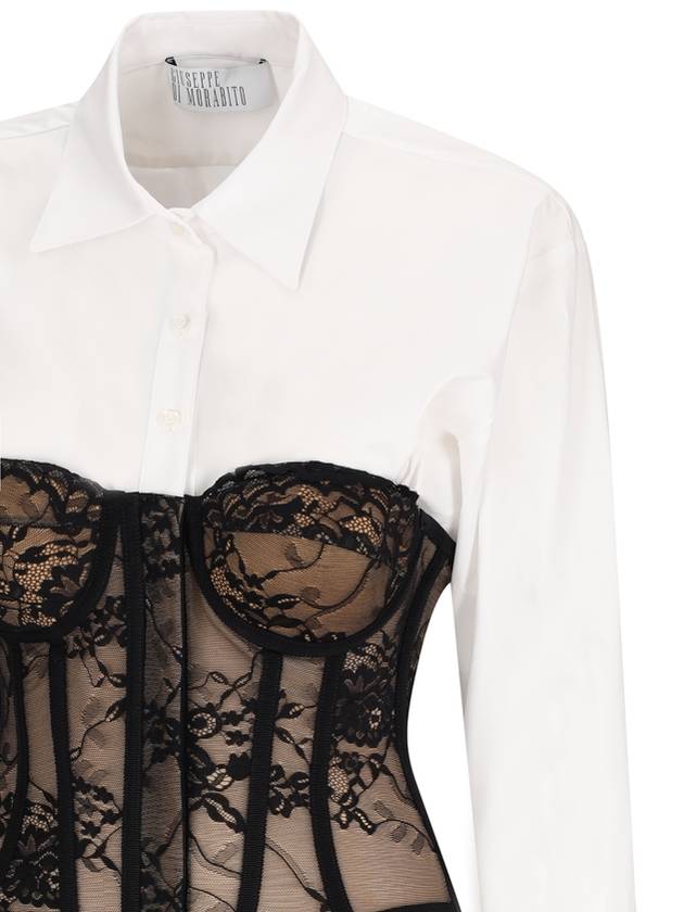 SHIRT TOP AND BUSTIER LINGERIE - GIUSEPPE DI MORABITO - BALAAN 3