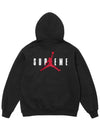 Jordan logo print hoodie black - SUPREME - BALAAN 3