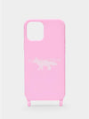 MK Stamp iPhone 12 Case Light Pink - MAISON KITSUNE - BALAAN 2