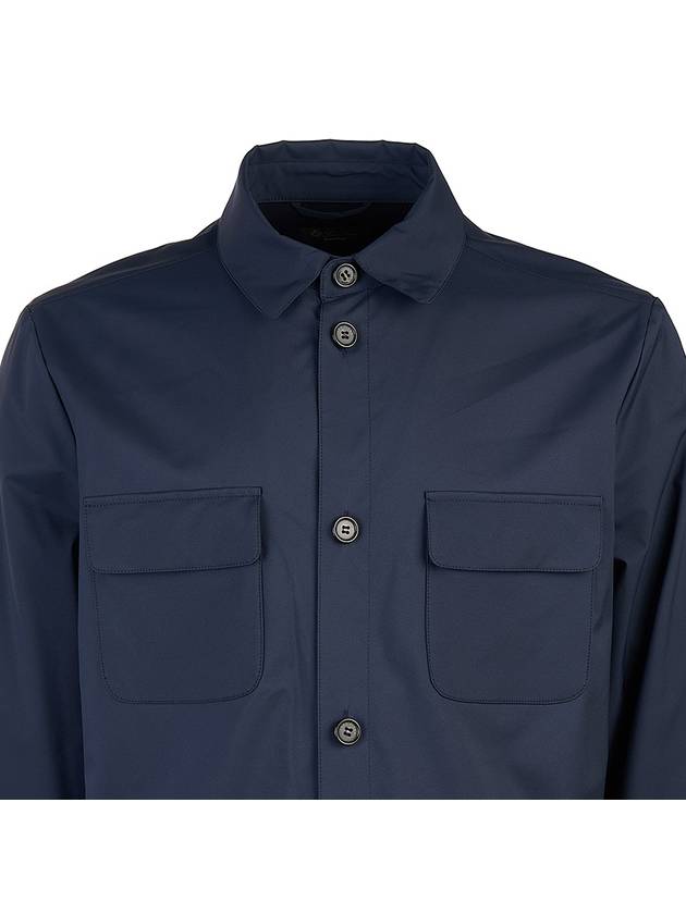 Windwish Overshirt Jacket Navy - LORO PIANA - BALAAN 5