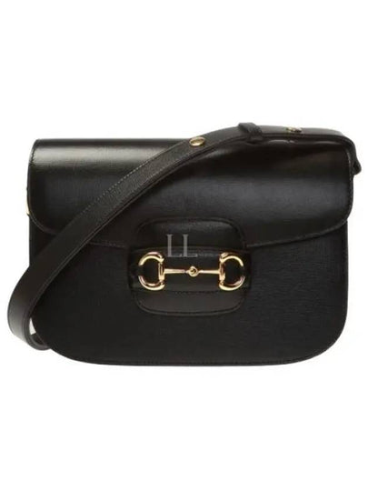 Horsebit 1955 Leather Shoulder Bag Black - GUCCI - BALAAN 2