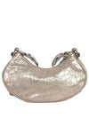 Metallic Le Cagol XS Lambskin Shoulder Bag Metallic Beige - BALENCIAGA - BALAAN 3