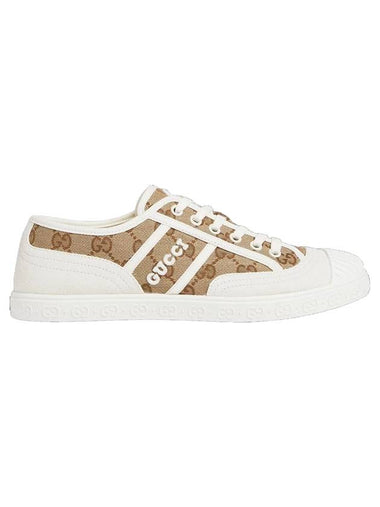 Original GG Fabric Low Top Sneakers Beige - GUCCI - BALAAN 1