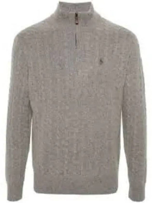 Savings cable knit wool cotton zipper sweater gray 1236702 - POLO RALPH LAUREN - BALAAN 1