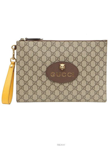 GG Supreme Canvas Neo Vintage Strap Pouch Clutch 473956 - GUCCI - BALAAN 1