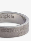 Maison Margiela Upside Down Logo Ingrave Vintage Silver Ring Ring - MAISON MARGIELA - BALAAN 3