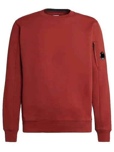 Diagonal Raised Fleece Sweatshirt Red - CP COMPANY - BALAAN 1