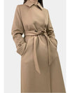 Bcollag Style Wool Single Coat Beige - MAX MARA - BALAAN 9