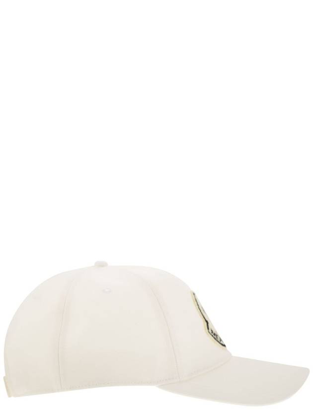 Logo Patch Ball Cap White - MONCLER - BALAAN 4