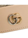 24FW Light Beige Ebony GG Supreme GG Marmont Button Card Case 790055 AADQE 5741 - GUCCI - BALAAN 7