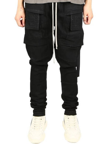 Dark Shadow Creech Drawstring Cargo BaGGy Pants Black - RICK OWENS - BALAAN.