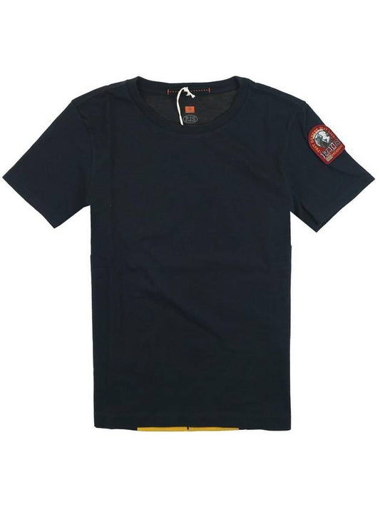 Men's Track Cotton Short Sleeve T-Shirt Black - PARAJUMPERS - BALAAN 1