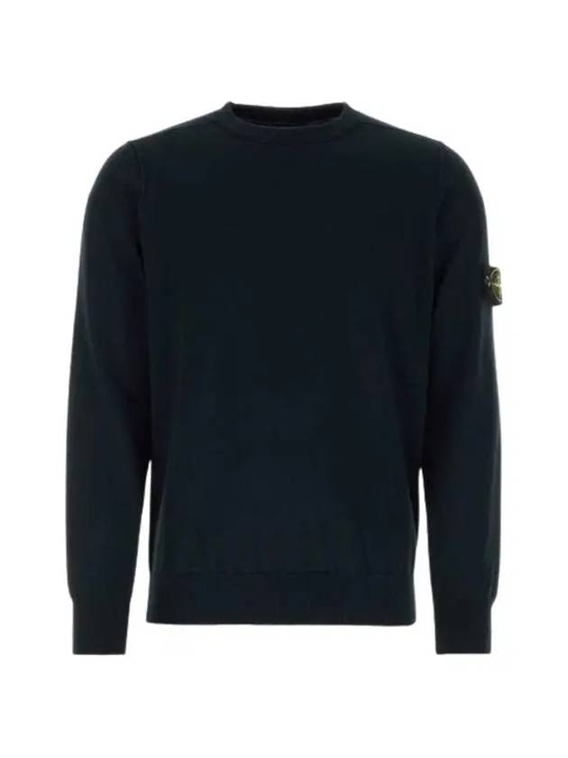 Crewneck Soft Cotton Knit Top Black - STONE ISLAND - BALAAN 3