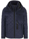 Men's Out Bank Down Hooded Jacket Blue - MOOSE KNUCKLES - BALAAN 1