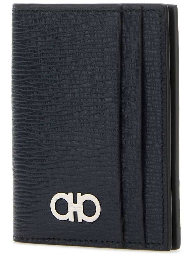 Gancini Card Wallet Ocean Blue - SALVATORE FERRAGAMO - BALAAN 3