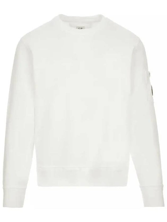 Cotton Fleece Sweatshirt White - CP COMPANY - BALAAN 2