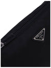 Re-Nylon Zipper Clutch Bag Black - PRADA - BALAAN 3