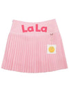 Lala Pleats A-line Skirt Pink - LALA SMILE - BALAAN 3