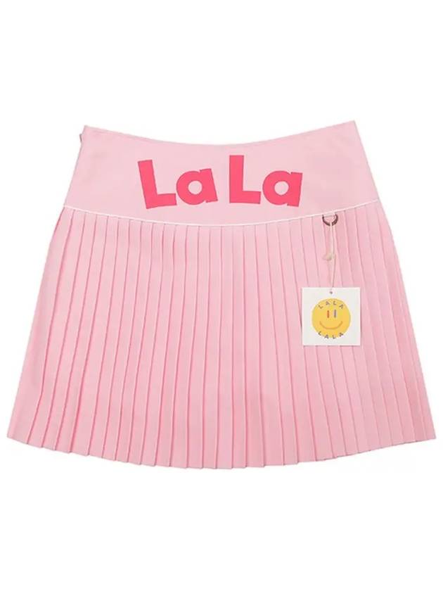 Lala Pleats A-line Skirt Pink - LALA SMILE - BALAAN 3