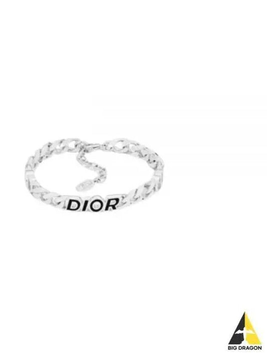 Italic Chain Link Bracelet Silver - DIOR - BALAAN 2