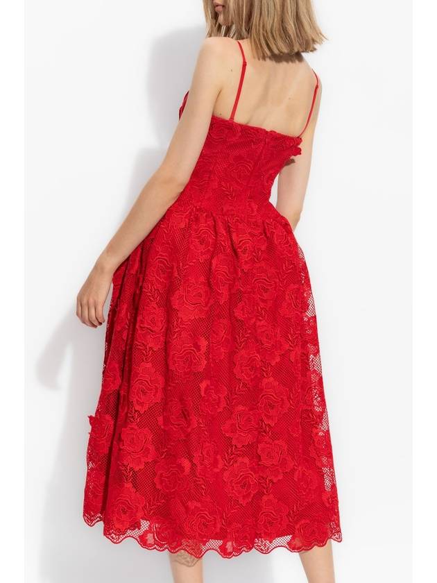 Self Portrait Lace Dress, Women's, Red - SELF PORTRAIT - BALAAN 4